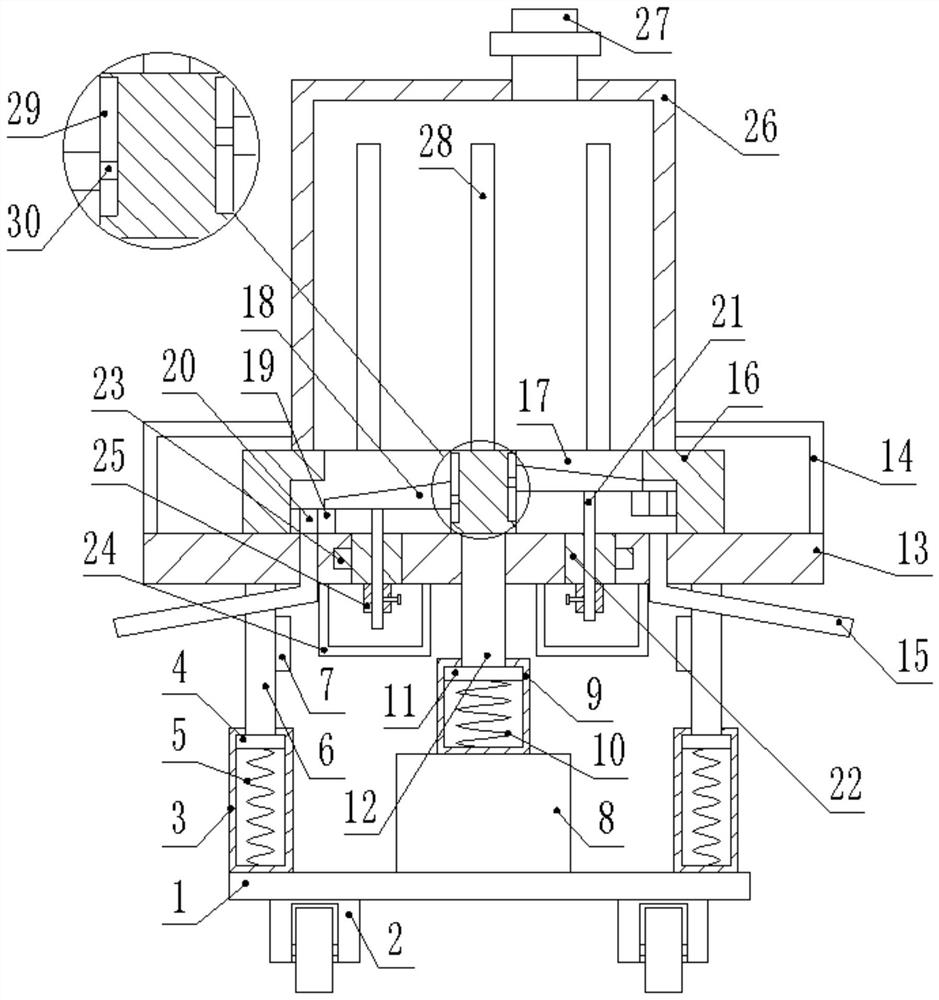 Automatic fertilizing device for agricultural planting