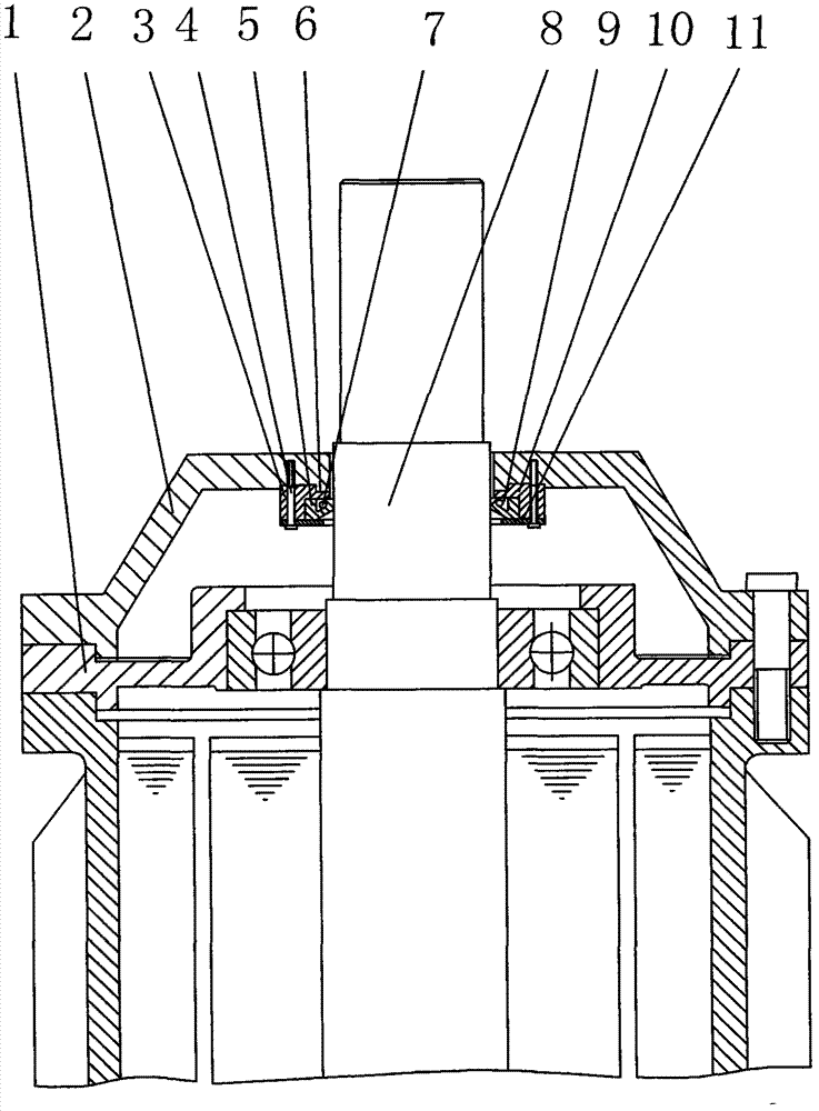 Motor end cover sealing device capable of preventing dust and sand from entering interior of motor