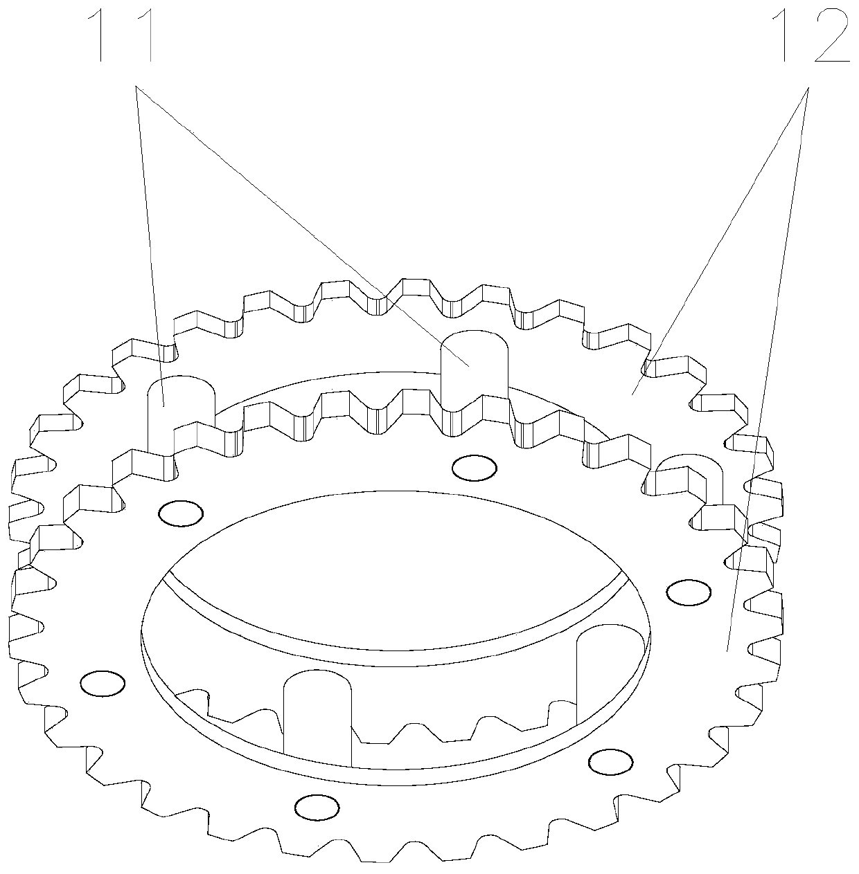 Locking mechanism of rotating piece and steel rail grinding device containing same