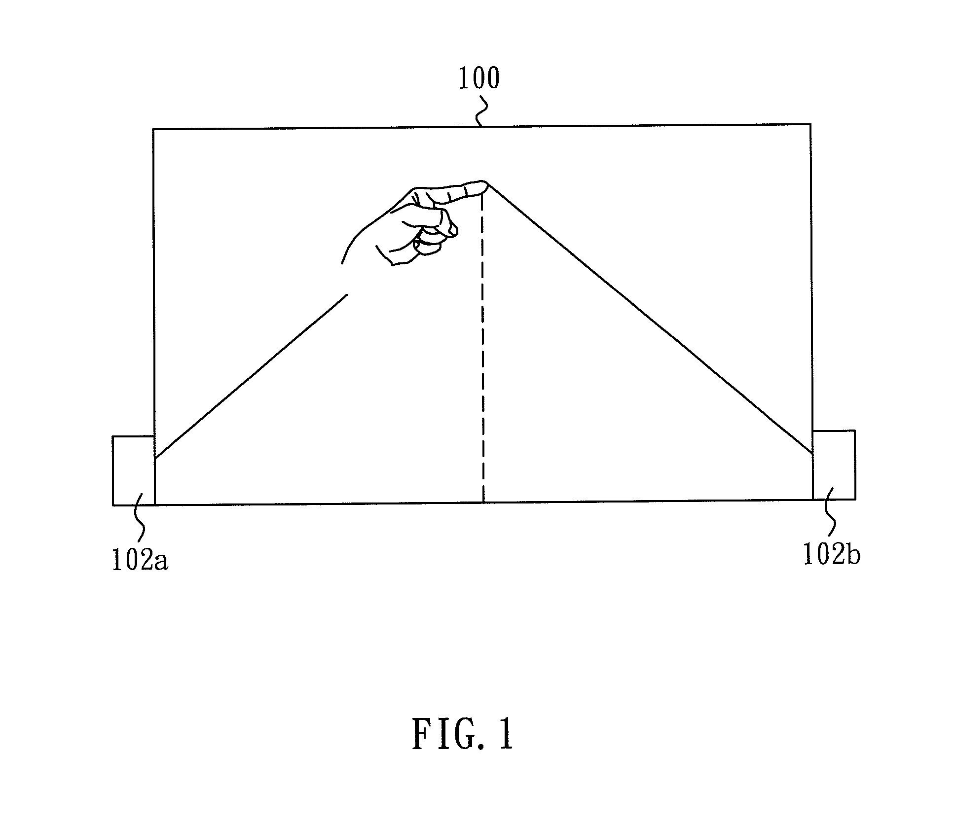 Scanning method for determining a touch position of a touch input apparatus