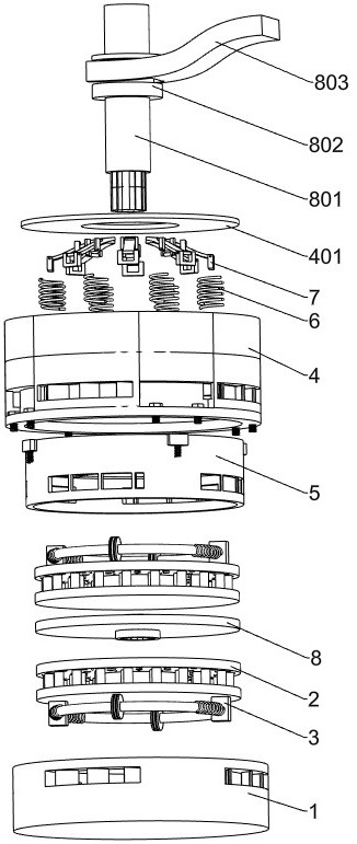 Clutch assembly of crane power device