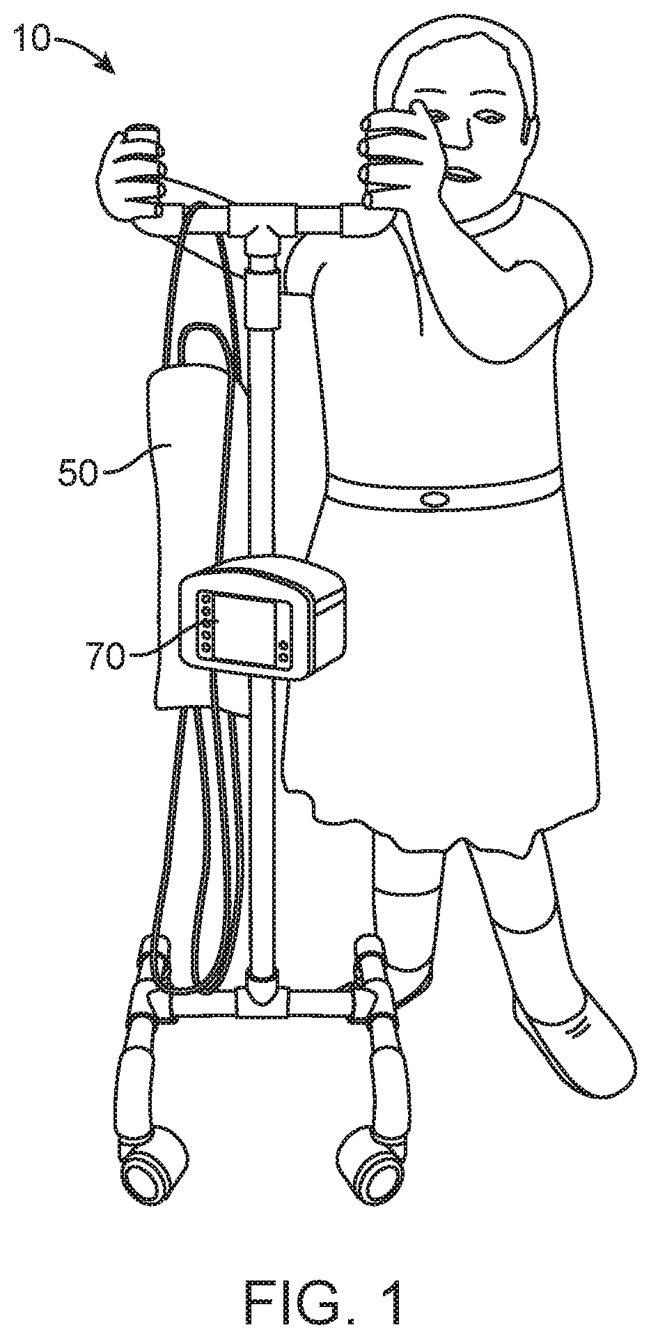 Telescopic support pole for medical equipment