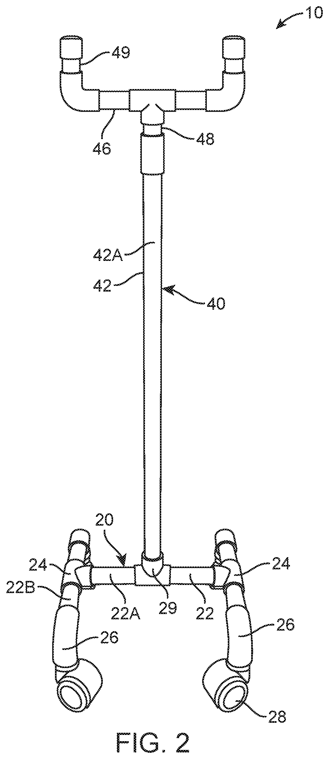 Telescopic support pole for medical equipment