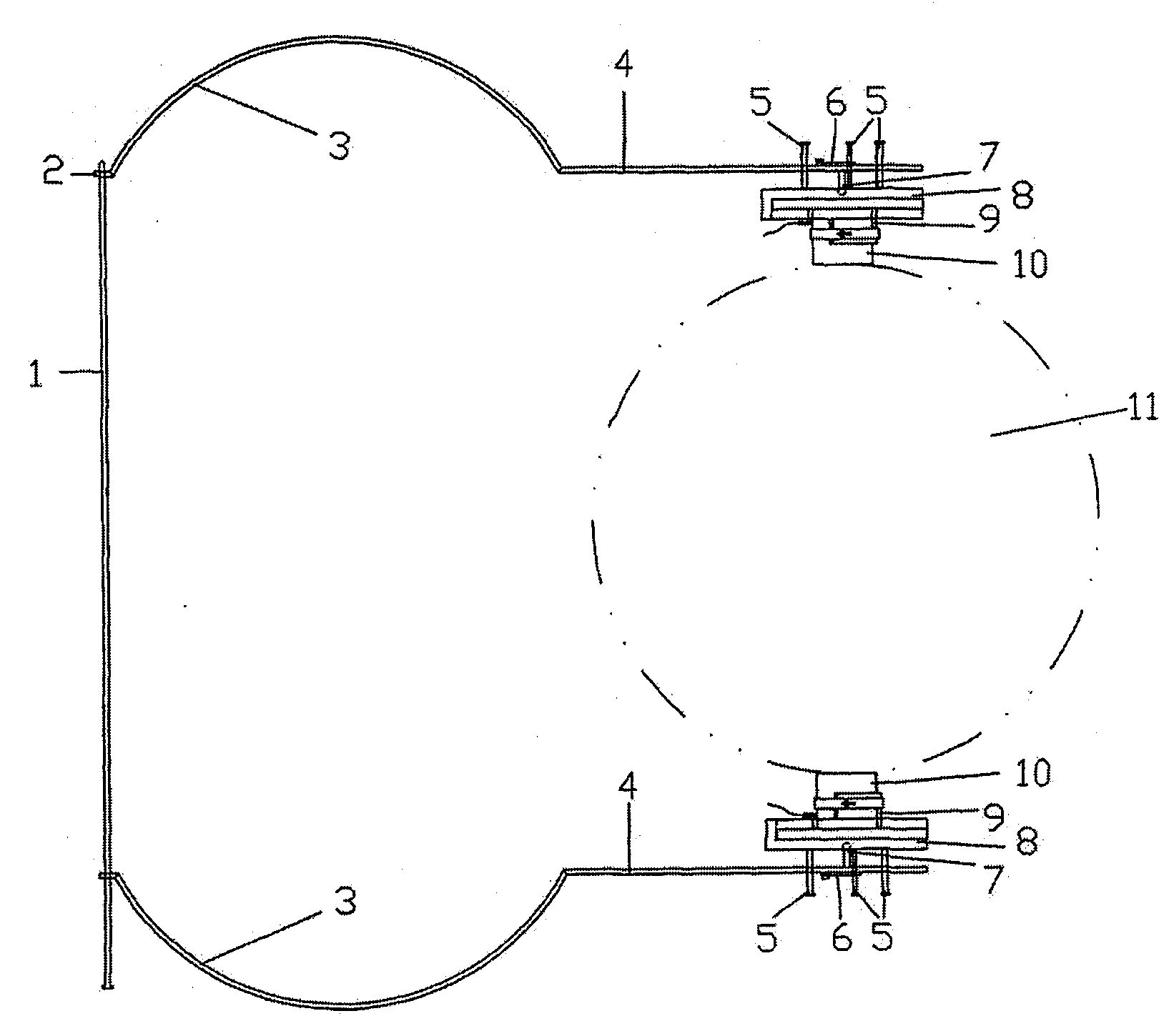 Universal acoustic emission test sensor fixing device