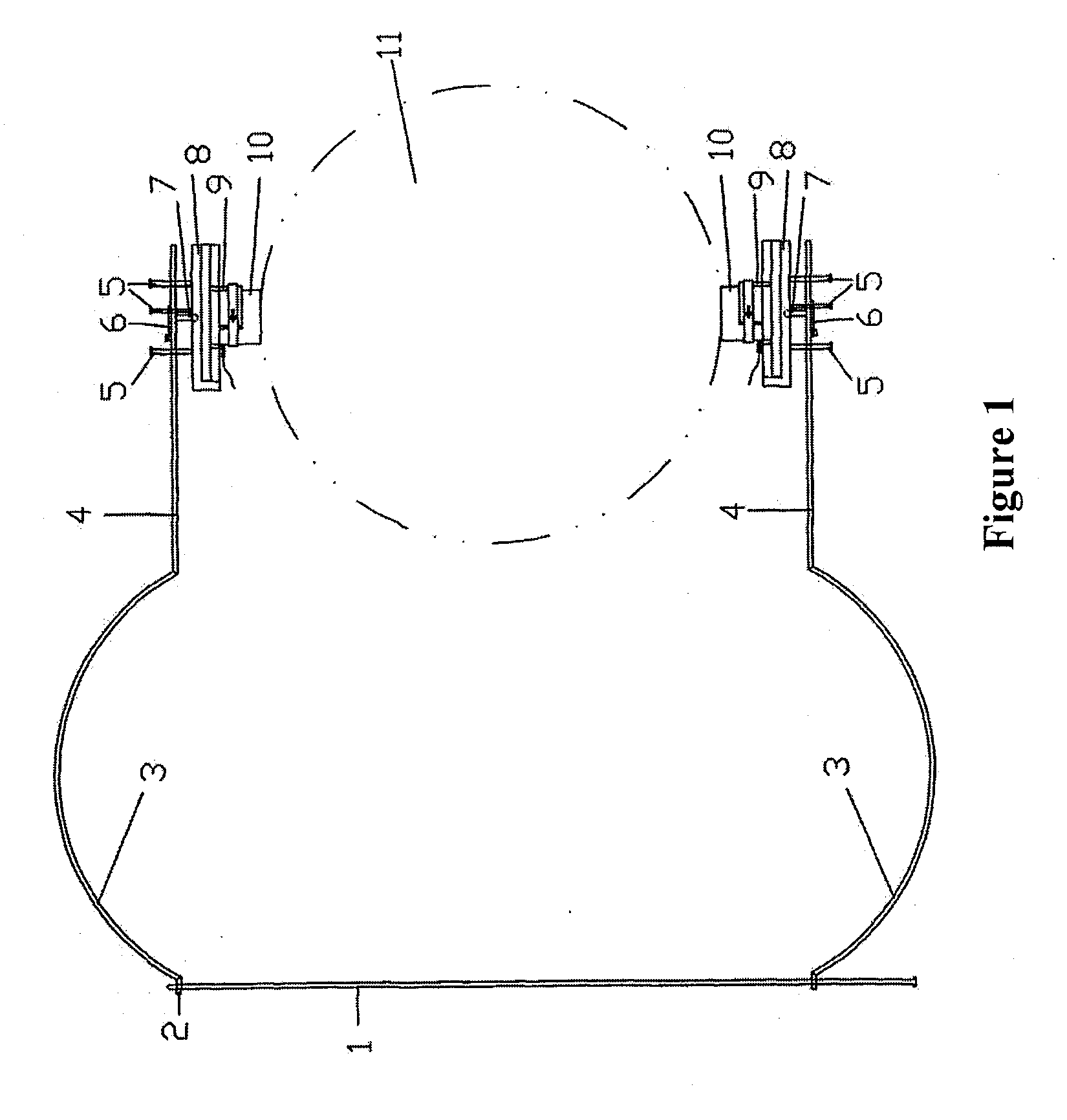 Universal acoustic emission test sensor fixing device