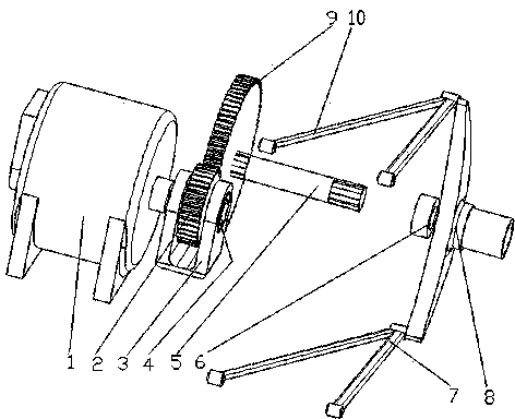 Unequal-length double-trailing-arm suspension wheel side electric driving system