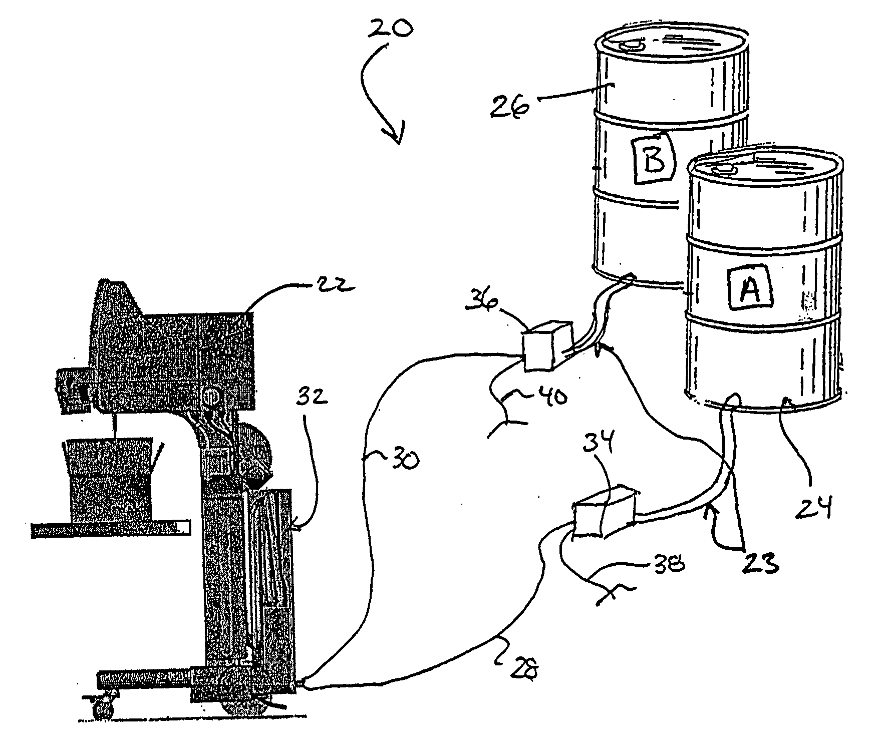 Dispensing system with means for easy access of dispenser components and method of using same