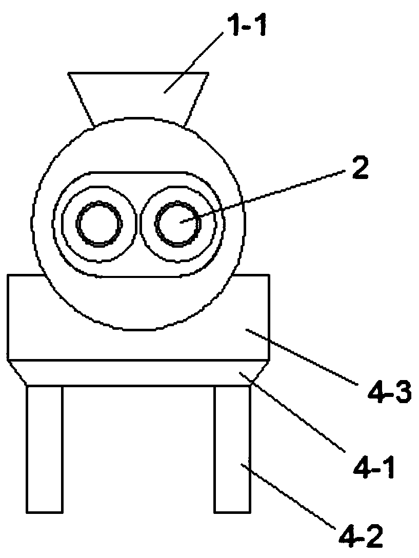 Full-automatic feed putting machine for feeding bullfrogs