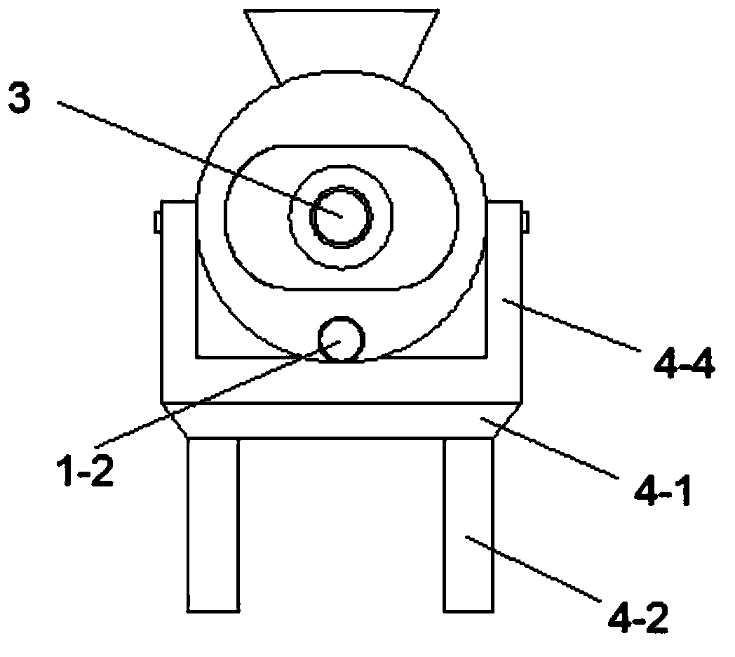 Full-automatic feed putting machine for feeding bullfrogs