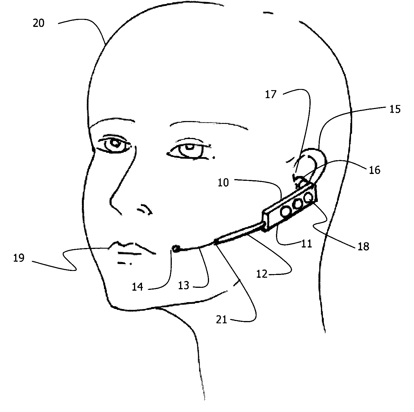 Wireless headset with microphone boom with new bending properties