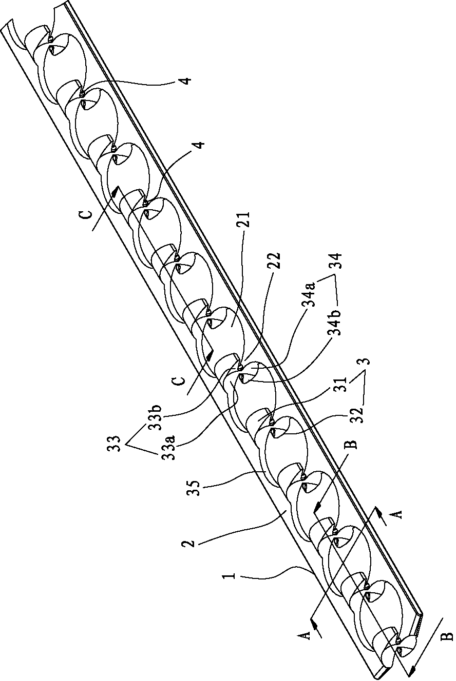 Rolling ball retention chain capable of torsional operation and linear movement mechanism composed of same