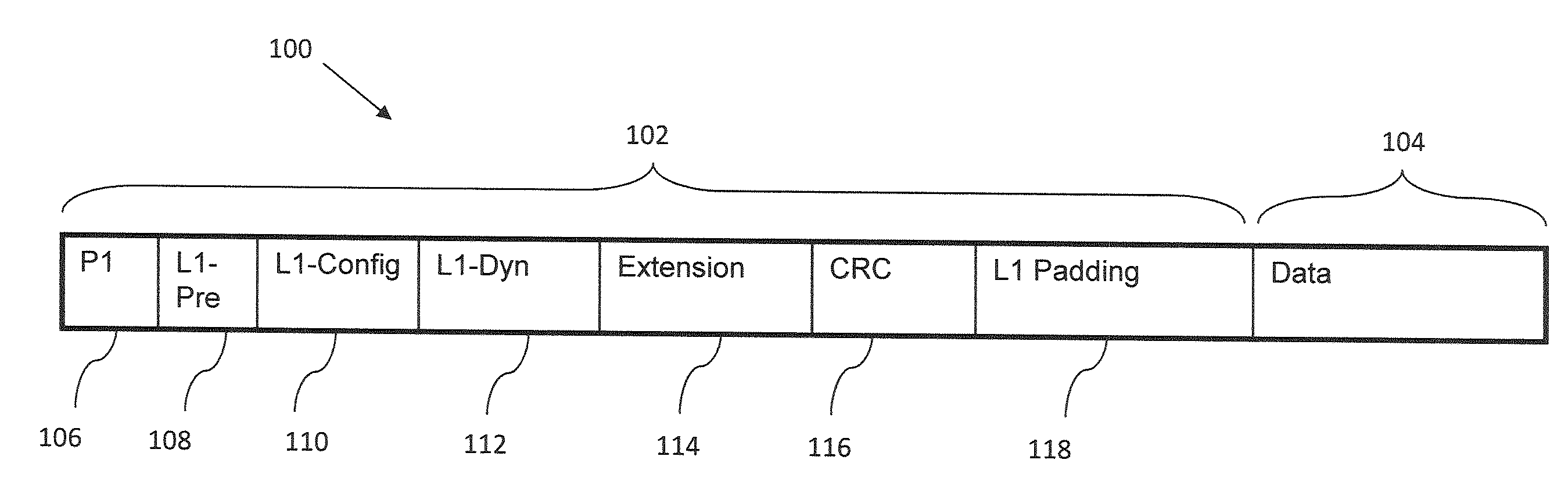 Frame structure of a wireless communication system, and method and apparatus for transmitting and receiving a plurality of data streams through the frame structure