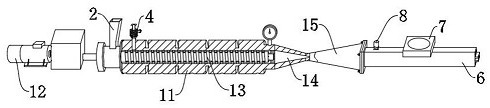 A plant protein beef preparation device based on high-humidity extrusion method and its working method