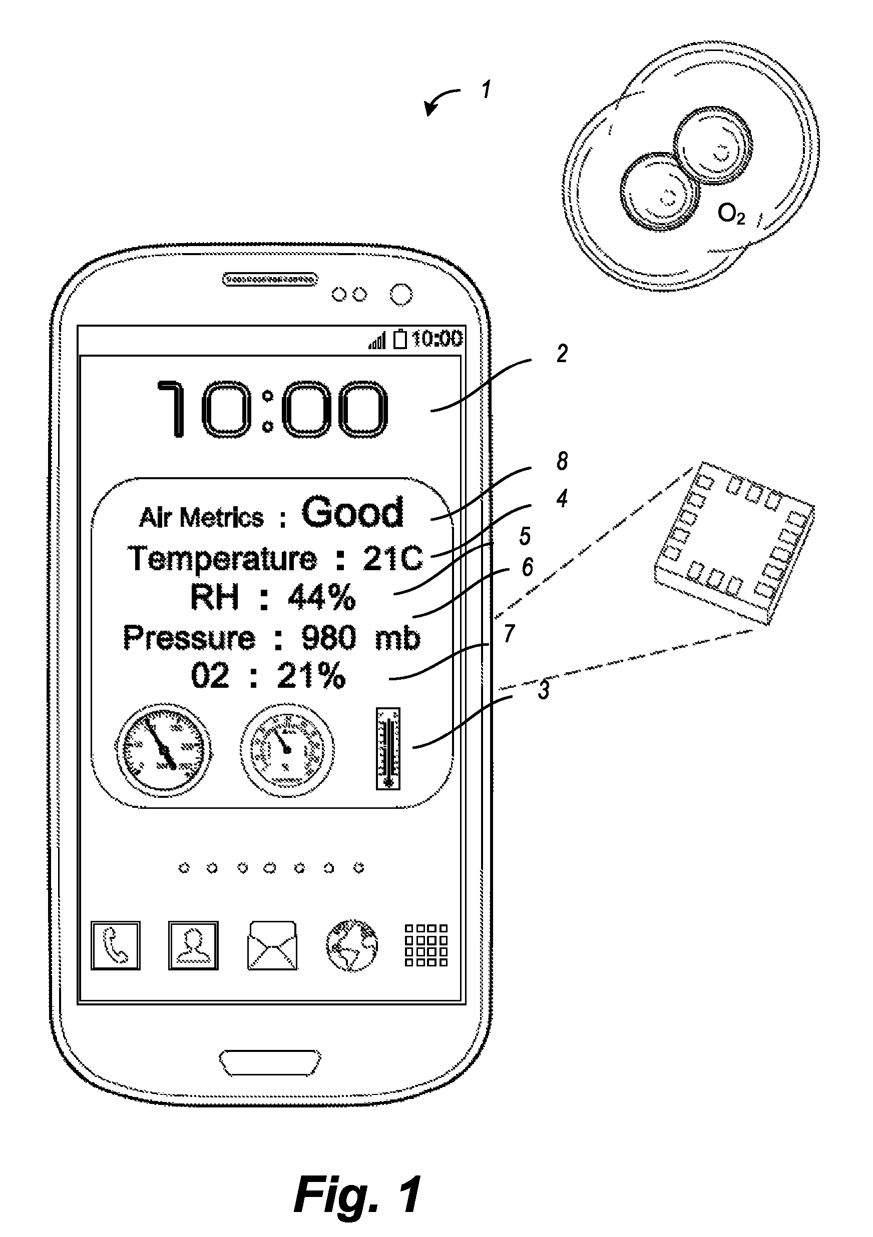 Durable miniature gas composition detector having fast response time