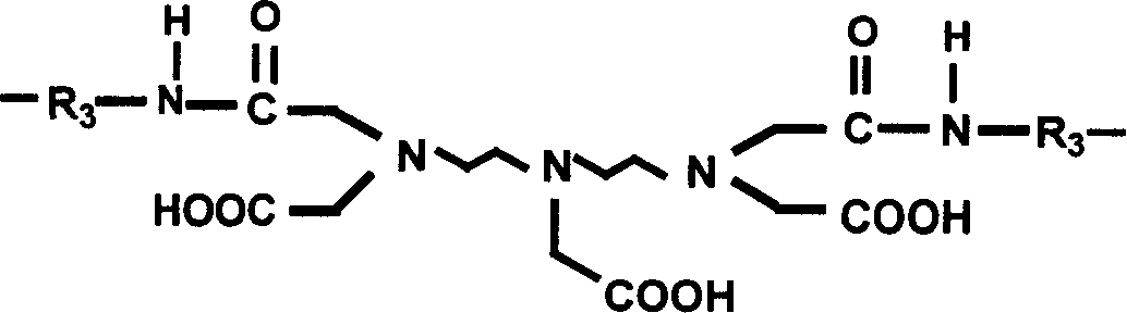 Polyoxyethylene kind block polymer ligand and synthesizing process thereof