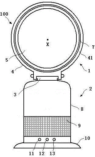 Fan assembly and nozzle used for same