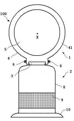 Fan assembly and nozzle used for same