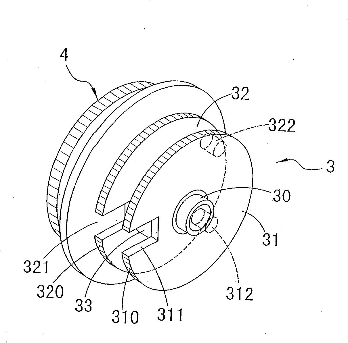 Coded lock with double dial plates