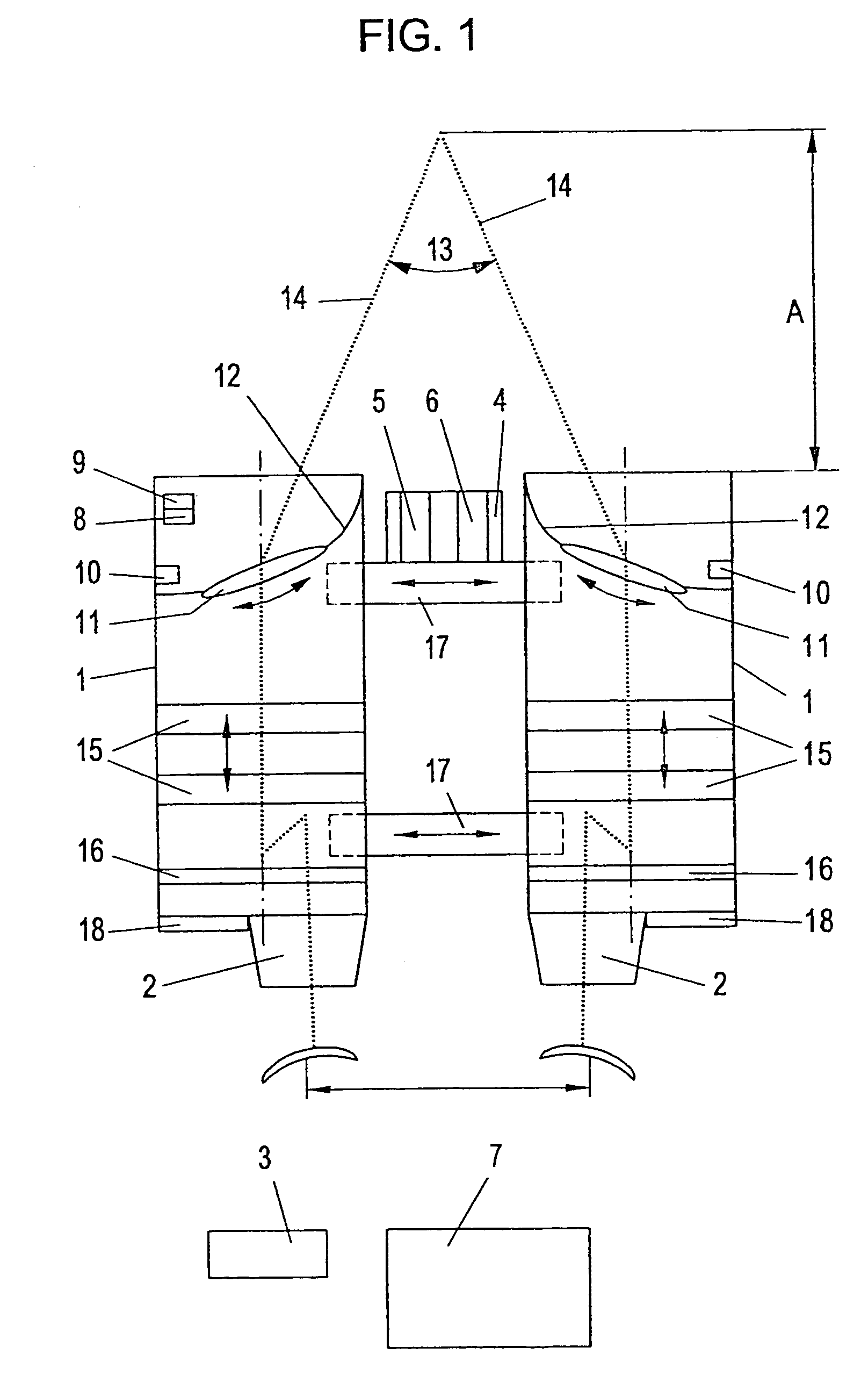 Visual aid in the form of telescopic spectacles with an automated focusing device