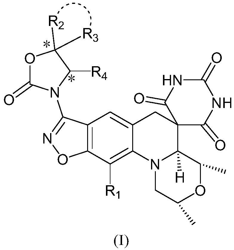 Benzisoxazole spiropyrimidine triketone compounds and preparation method and use