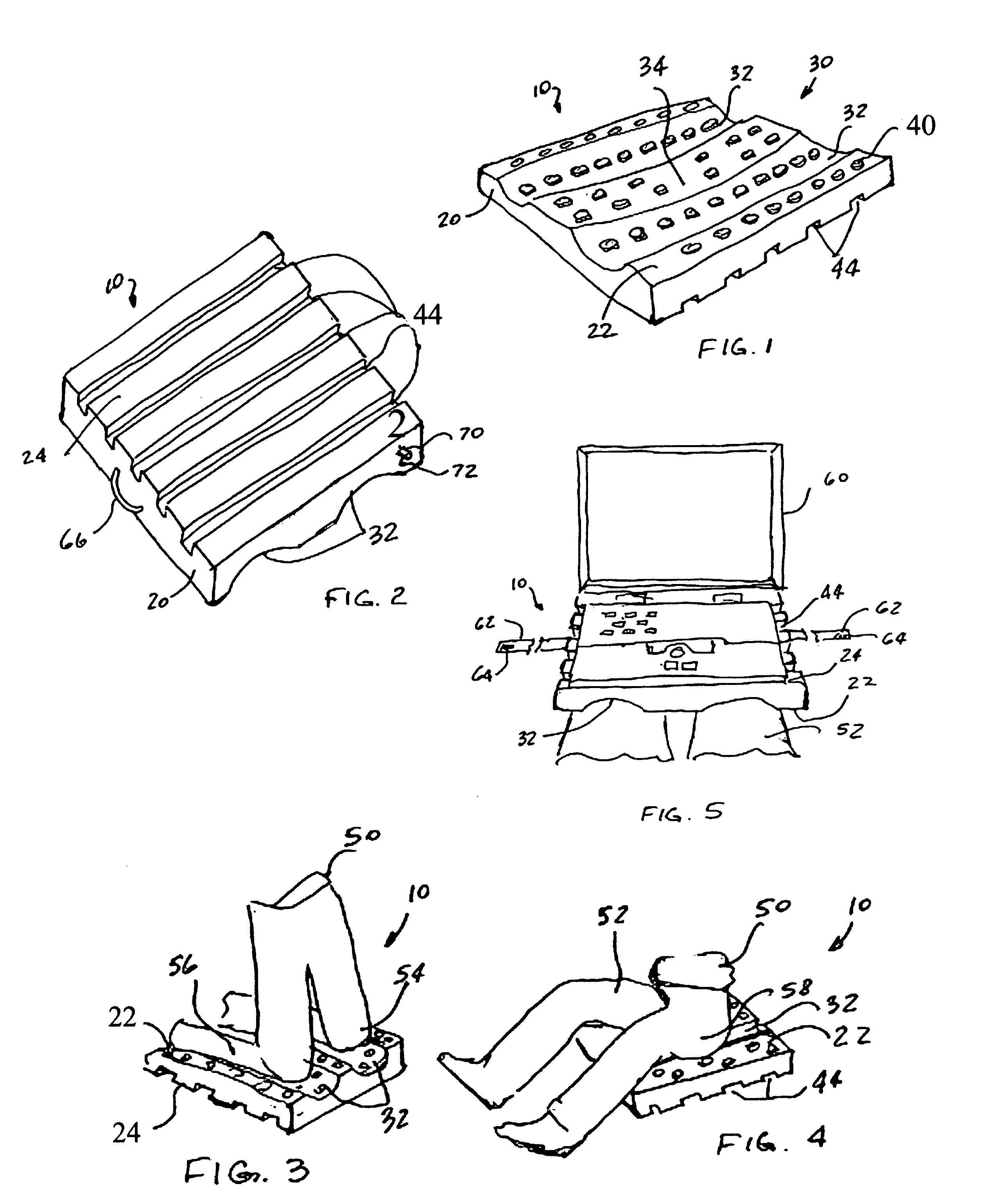 Combination notebook computer support and cushion