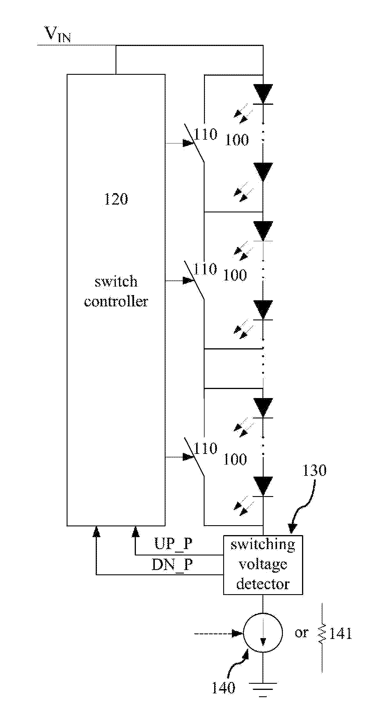Apparatus for driving leds using high voltage