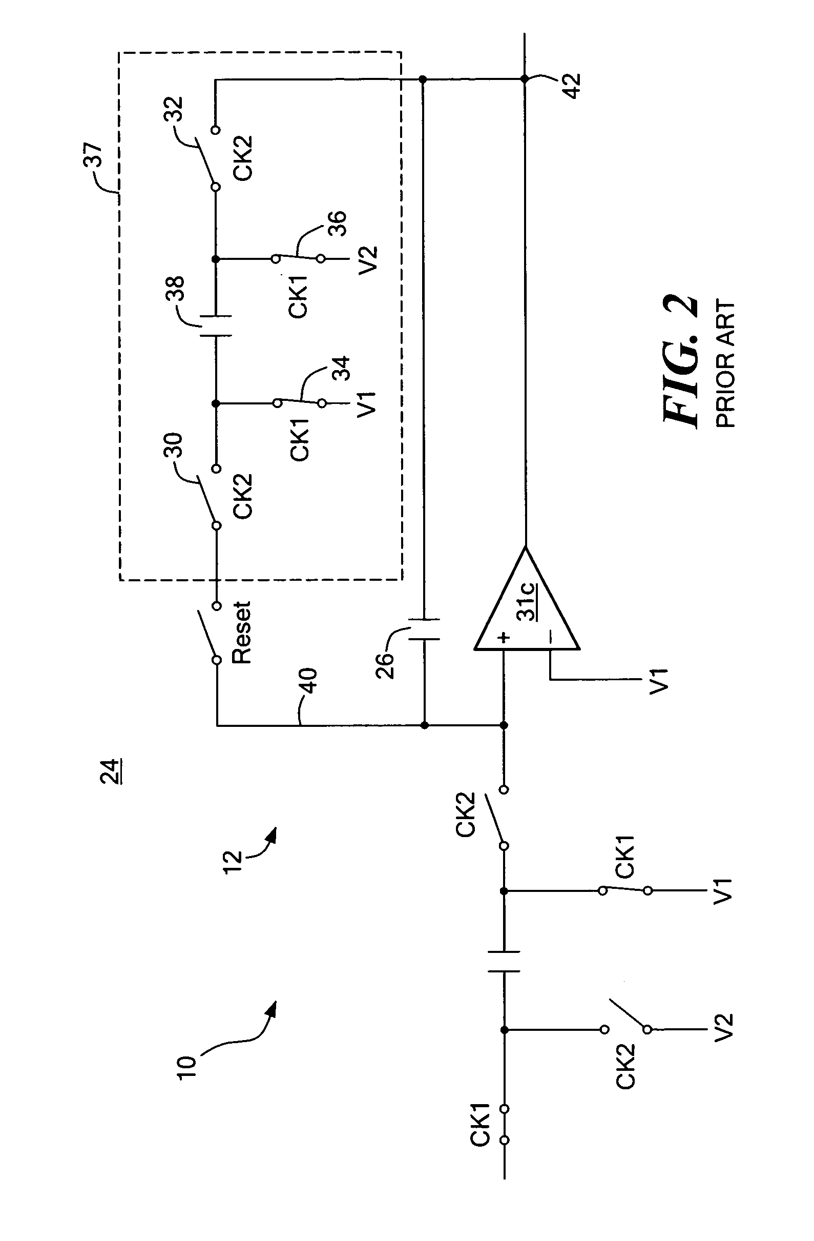 Apparatus and method for controlling the state variable of an integrator stage in a modulator