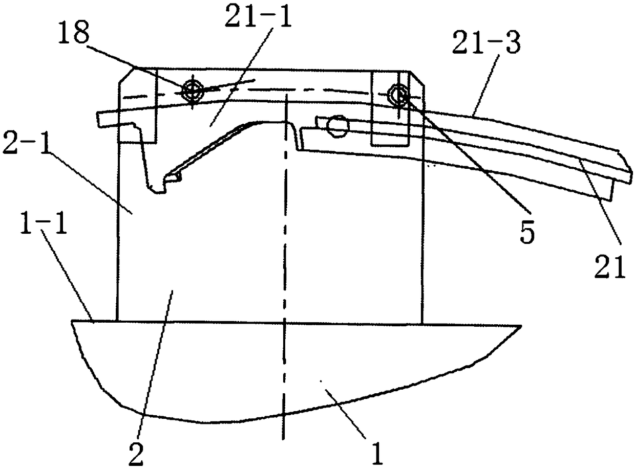 Device and method for quick changeover and clamping of guide vane edge plate dustpan hole processing