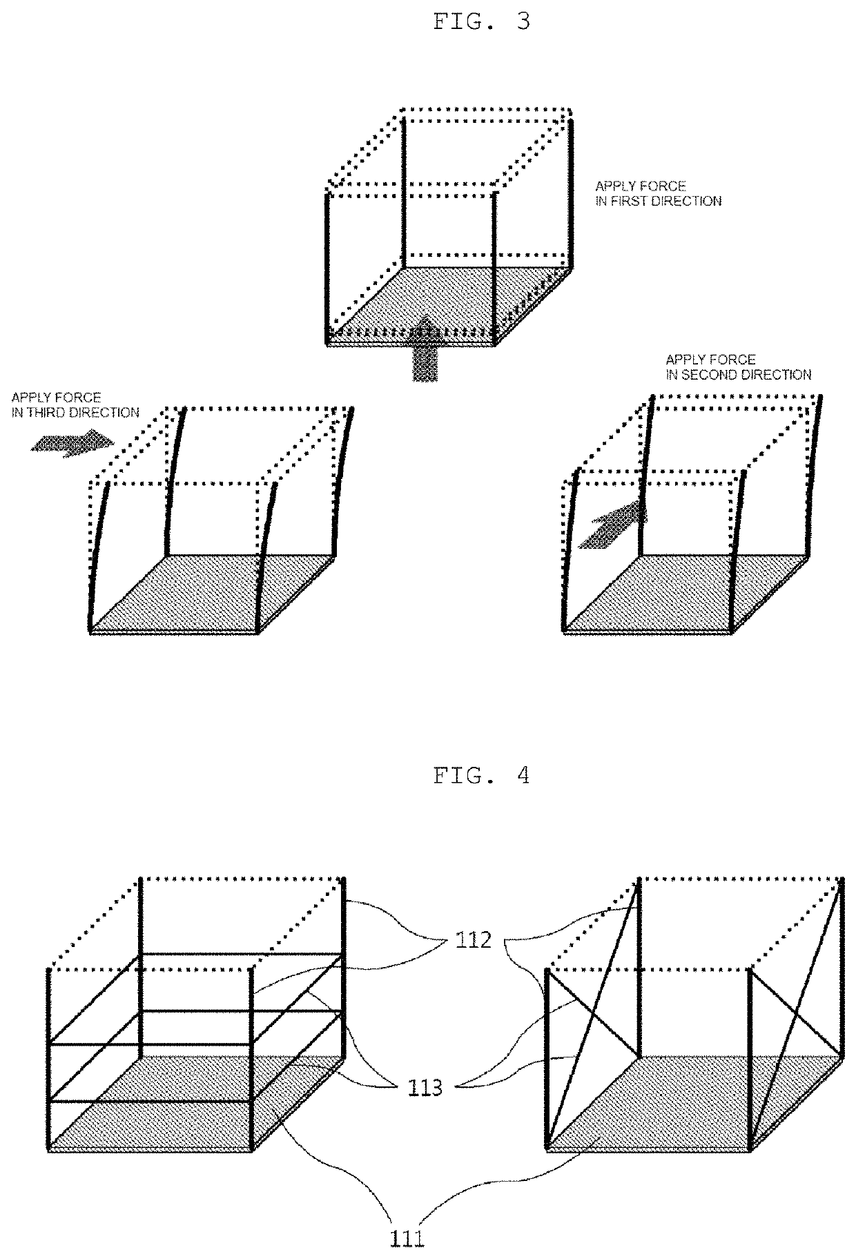 Linear structure for displacement transmission, and one-dimensional and three-dimensional micro movement device using same