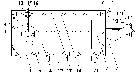 Electric power construction winding device