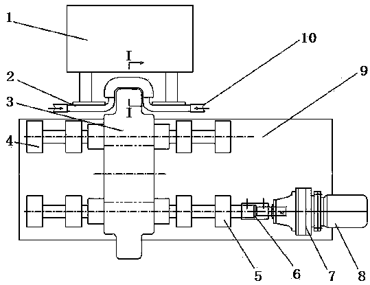 Medium-frequency quenching process of smoothing roll and quenching equipment thereof