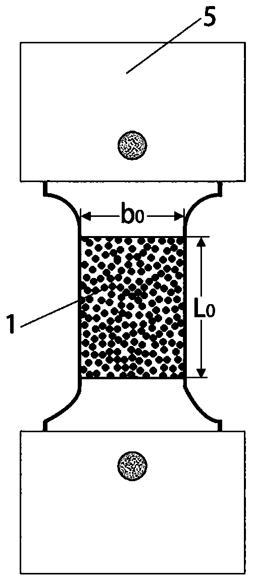 Method for measuring plastic strain ratio in metal tensile test process