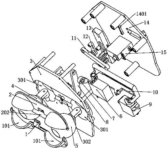 Bio-robot eye driving mechanism