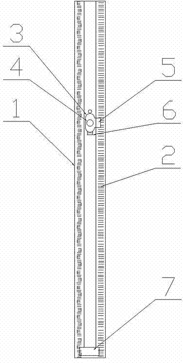 Ruler combinative/composite water level for dual type observation