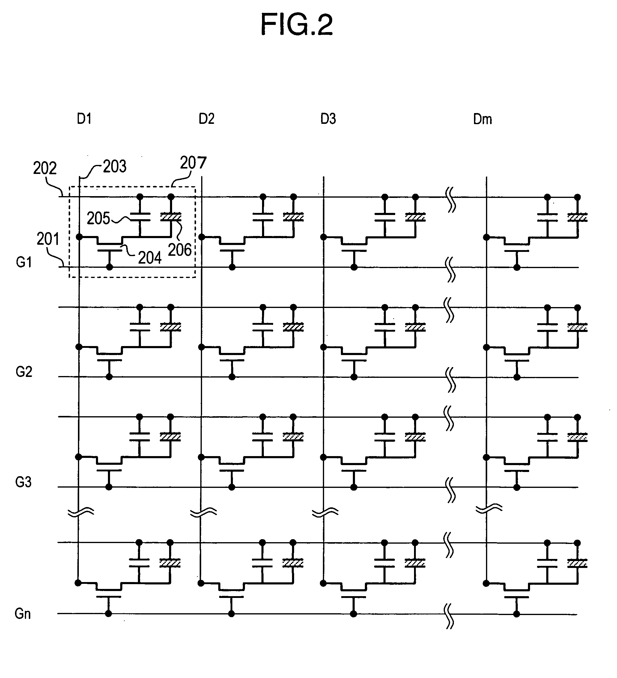 Matrix-type display device