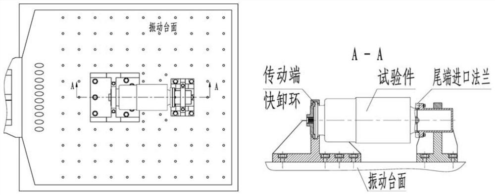 Integral vibration clamp for offline vibration test of long-shaft pump