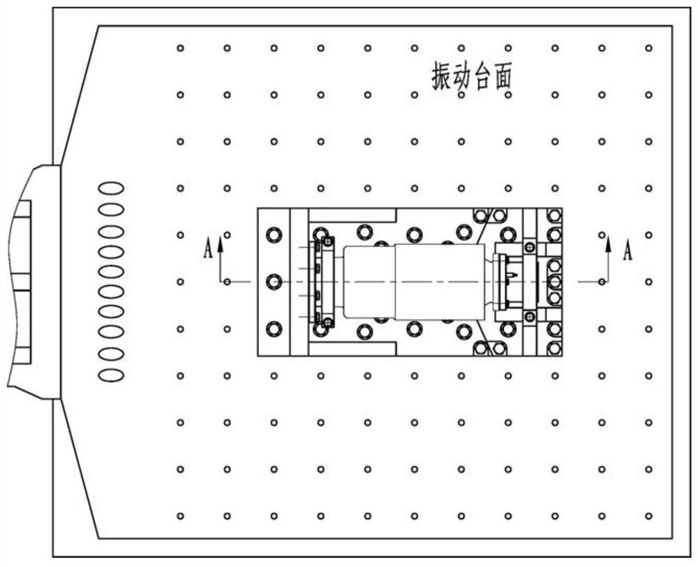 Integral vibration clamp for offline vibration test of long-shaft pump