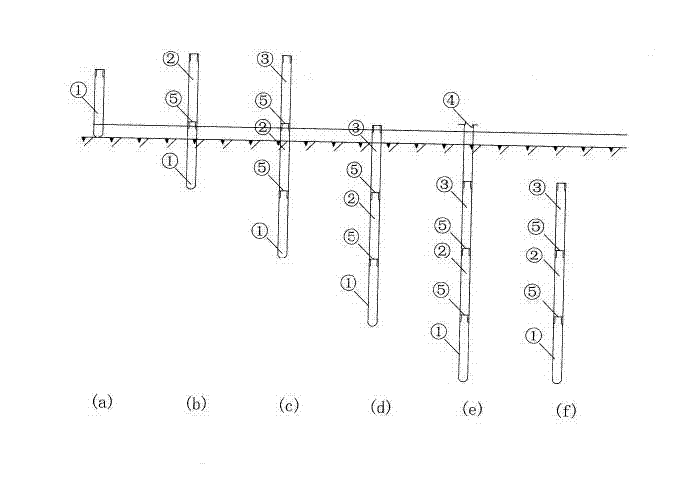 Roadbed having pile-net combination structure and construction method thereof