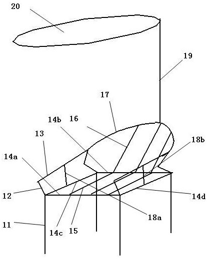 A kind of manufacturing method of umbrella tree chair with canopy