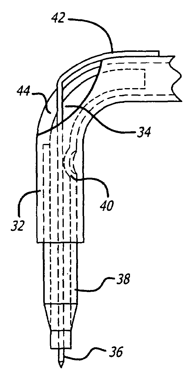 Electrode assembly for a thermokeratoplasty system used to correct vision acuity