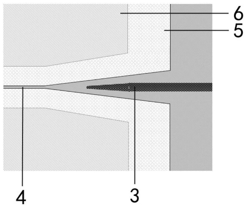 Large-spot horizontal end face coupler based on lithium niobate film