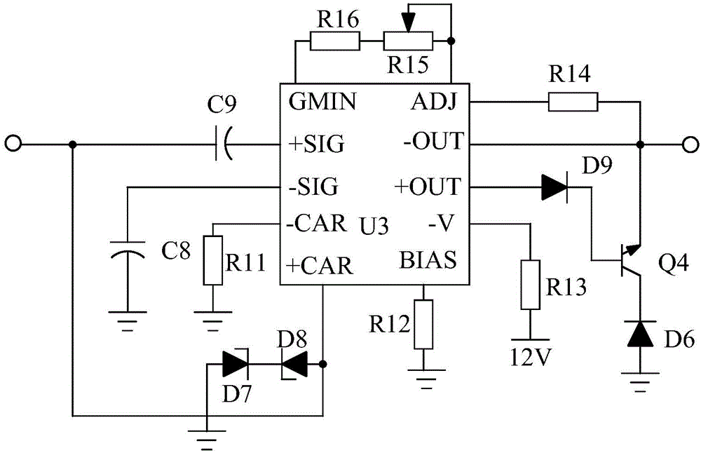 Nonlinear negative feedback LED (light emitting diode) switch voltage stabilizing power supply based on phase-sensitive wave detection circuit