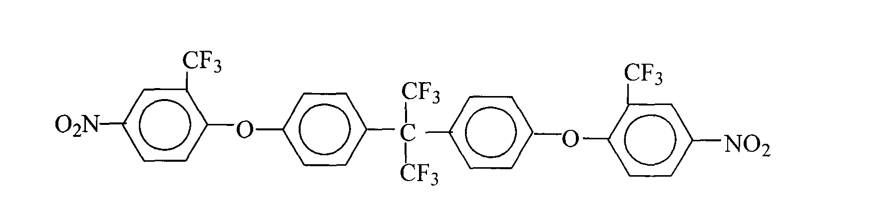 Process for producing 2,2-di[4-(2-trifluoromethyl-4-nitrophenoxy)phenyl] hexafluoroacetore