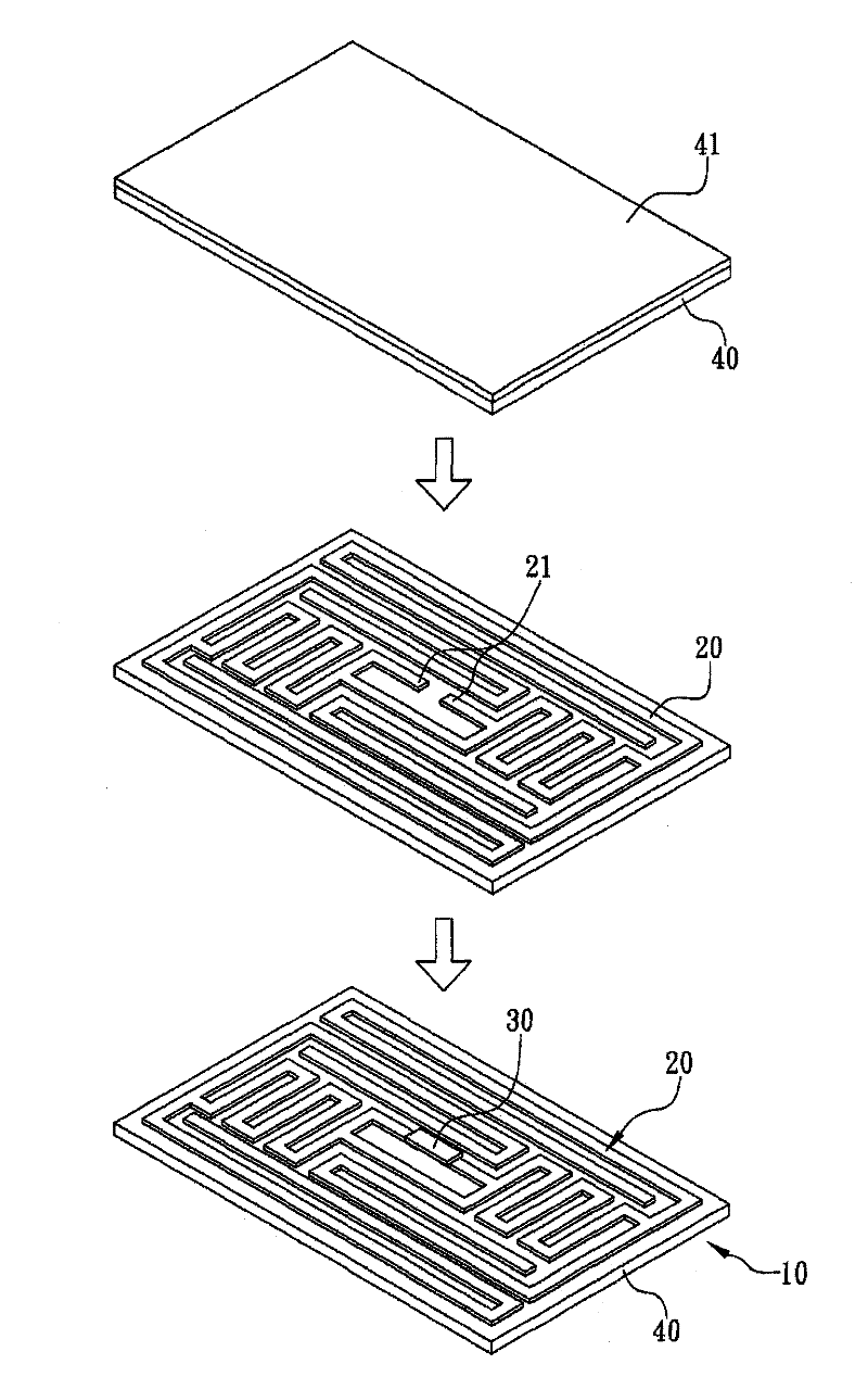 Packaging material equipped with radio frequency recognition volume label and method for producing the same