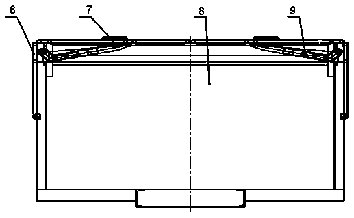 Sun-shading rain-proof device used for concrete dump truck