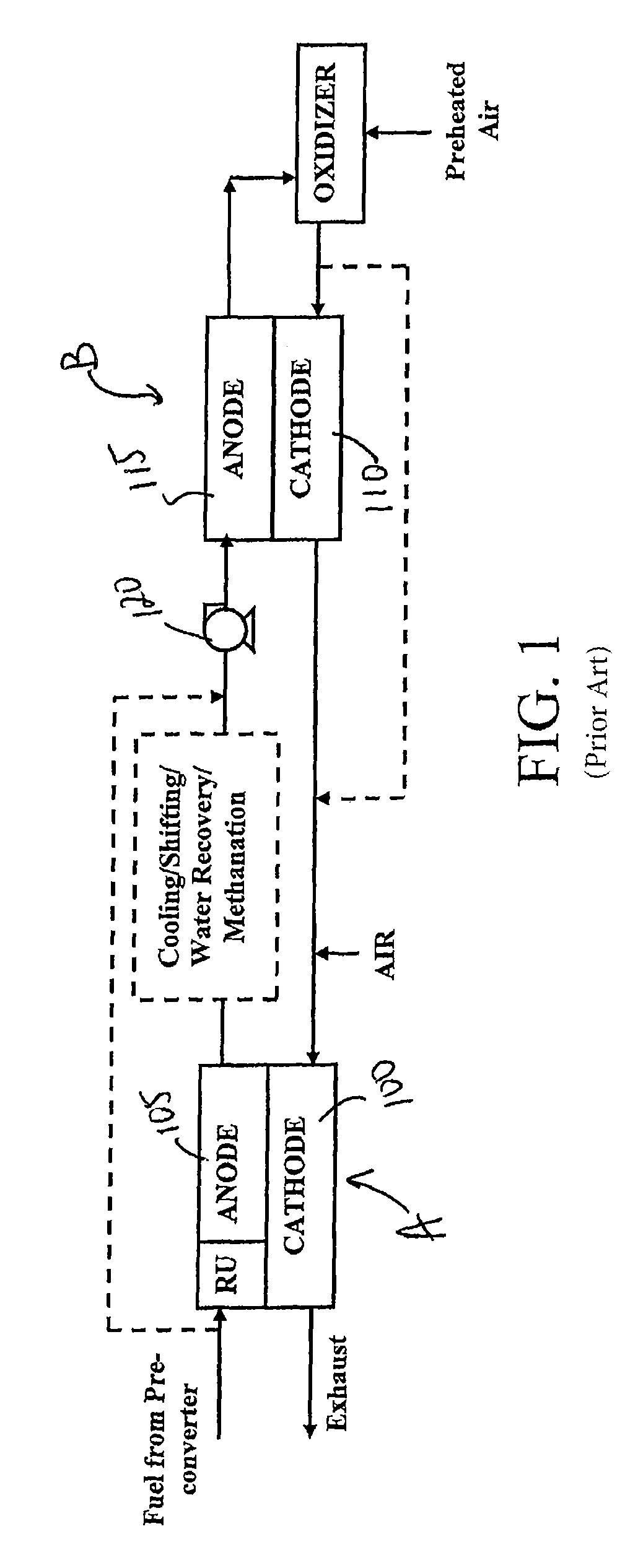 High-efficiency molten carbonate fuel cell system and method