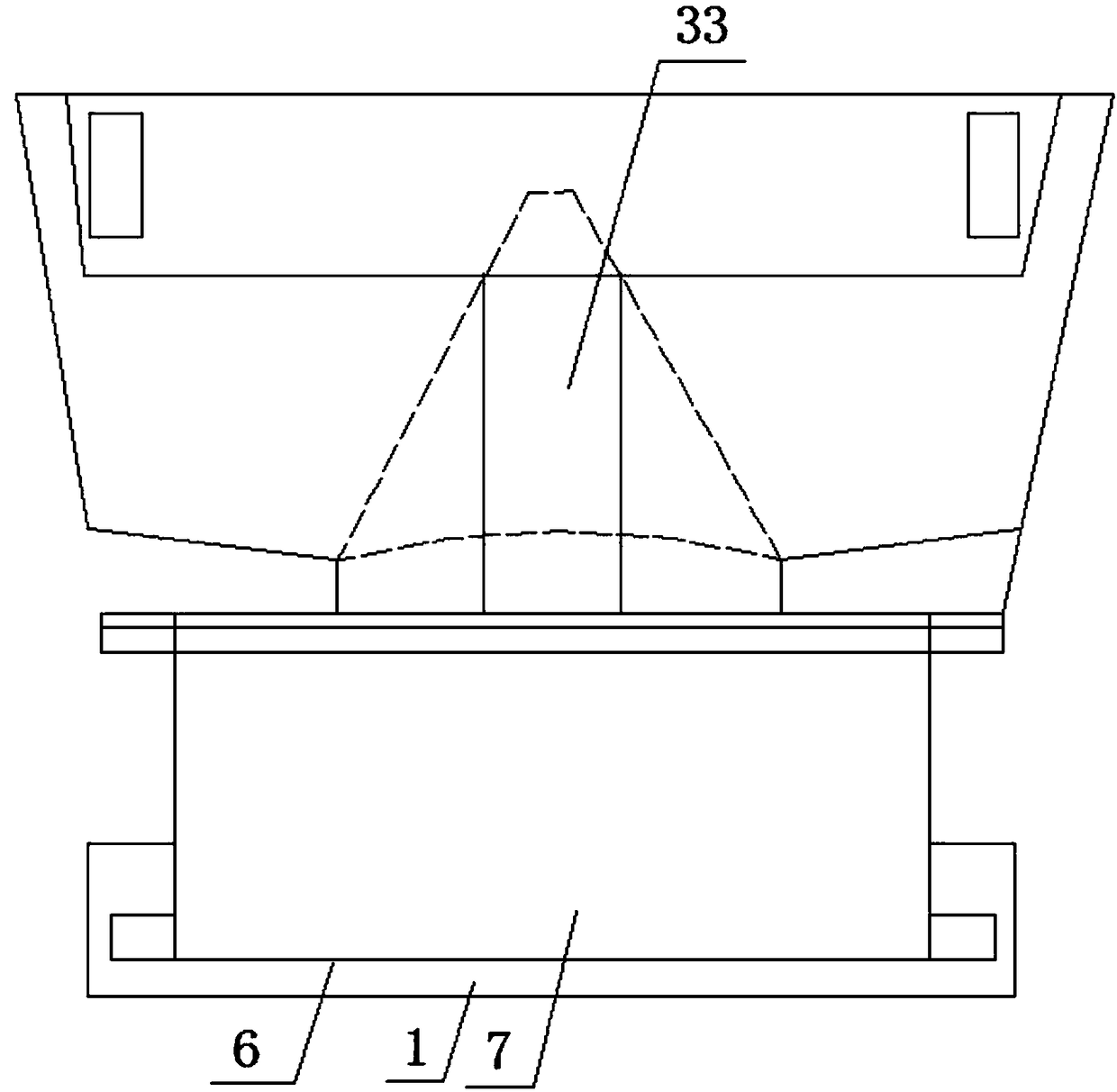 Urinary to-be-detected-material containing device and application method