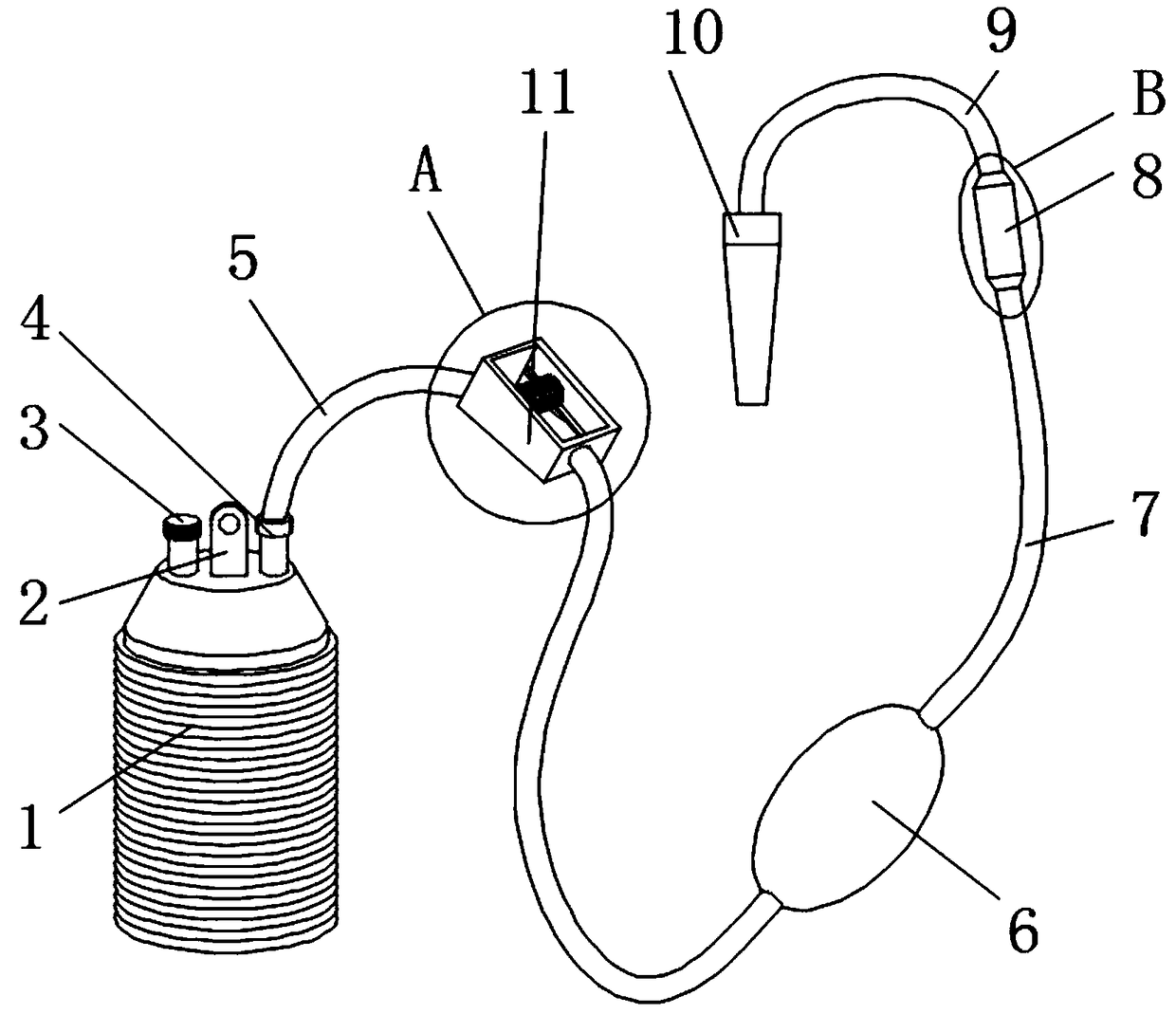 Anti-reflux disposable drainage apparatus