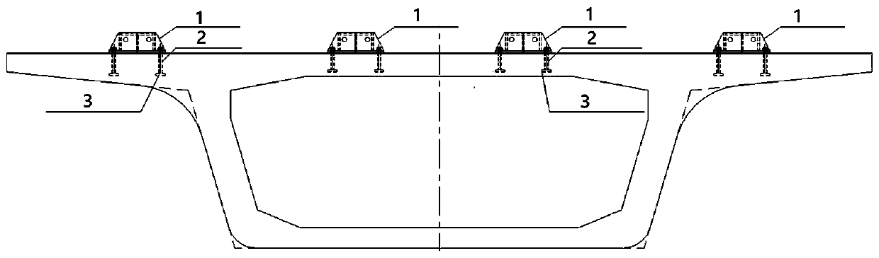 Temporary anchoring structure of segment prefabricated assembled concrete box girder and anchoring method