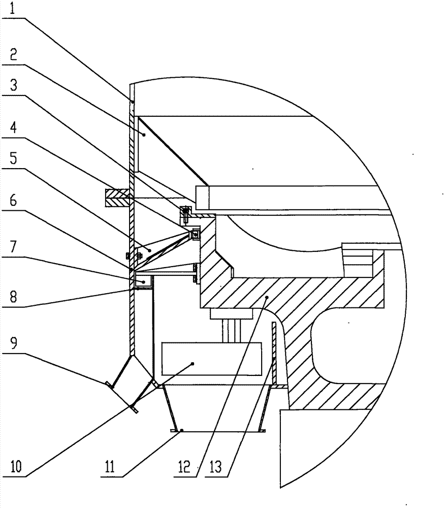 Double-layer internal screening device